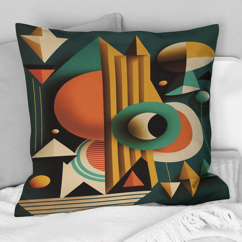 Coussin Mid-Century Retro Dimensions VI - Abstract Midcentury