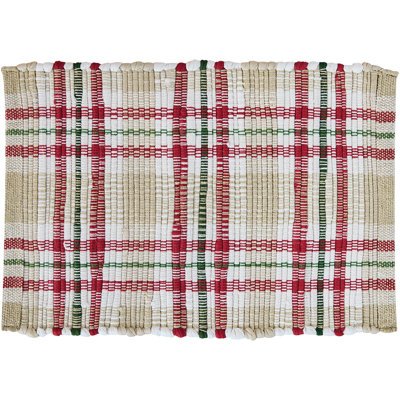  Ensemble de 4 napperons Coind Christmas Chindi