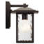 Applique murale d'extérieur bronze vieilli 1 lumière 10,25 "avec abat-jour cascade-1344084249