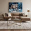 «Big Cats Canadian Lynx», art mural sur toile bleue-1704973565