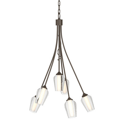 Lustre géométrique à 6 lumières Flora