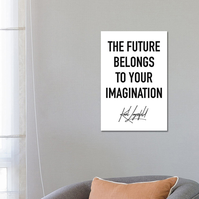 Typo ?13 Rectangle by Blek Prints - Wrapped Canvas Typography