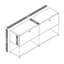 Armoire de rangement modulaire en métal avec tablettes réglables-103546399