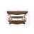 Sofa Table, Marble Paper Top, Mdf With Birch Middle Shelf