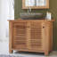 Coline 95cm Single Bathroom Vanity Base Only in Brown