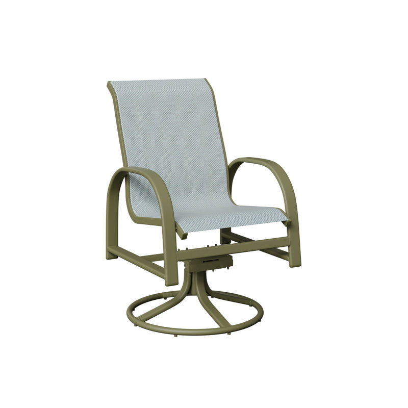 Chaise berçante berçante pivotante Berlin Gardens, Interlock Calypso, Vert sauge