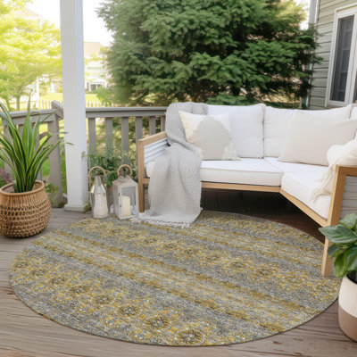 Tapis intérieur / extérieur Everlee avec envers antidérapant