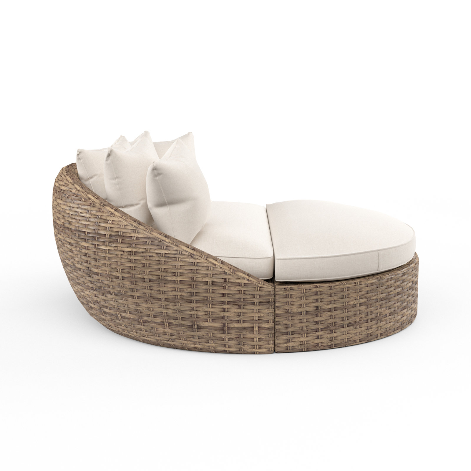 Havana 67" Sunbrella® Patio Daybed, Canvas Flax Sunbrella® Canvas