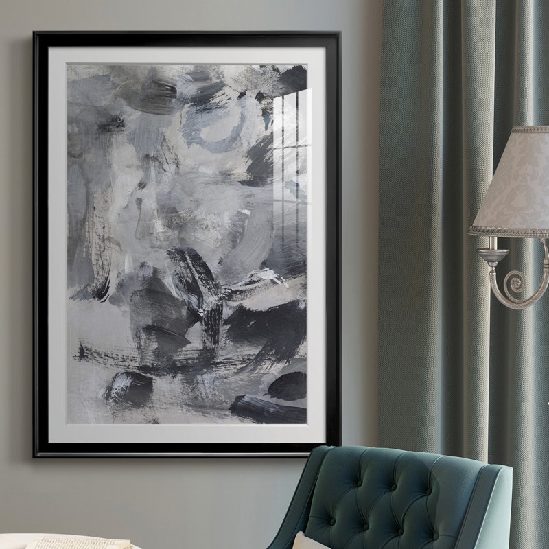 «Black & White Mix I» - reproduction de cadre photo, H 36,5 po x l 26,5 po x P 1 po, Cadre noir