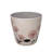Bamboo Blooms 7" Pink Flower Round Self-Watering Indoor/Outdoor Bamboo Plant Pot-94209018