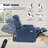 EONIX Dual Motor Lay Flat Power Lift Recliner Chair for Elderly, Electric Leather Lift Chairs for Adults, 400lbs Heavy Duty Power Recliner Lift Sofa with Heat and Massage, Navy Blue-117579652