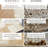 Mesa Beige and Ivory Checkered Area Rug / Jute Natural Rugs for Living Room for Farmhouse Decor-1615303359