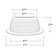 6 In. Bronze Recessed Baffle Trim With 1/2 In. Trim Ring