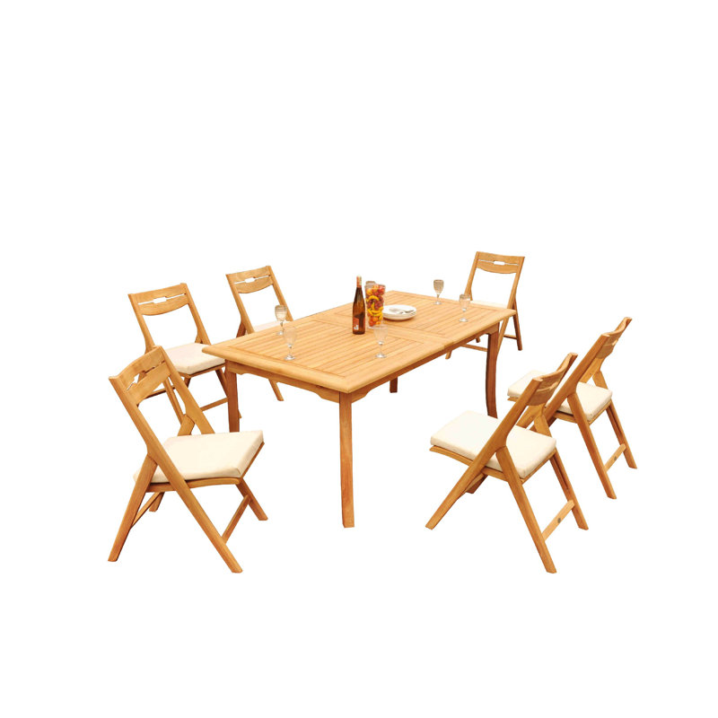 Ensemble repas rectangulaire pour 9 personnes Cimara, 105 po x 40 po x 31,5 po