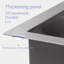 Évier de cuisine à simple cuve encastrable 23 po x 19 po x 10 po en acier inoxydable calibre 16