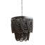 Lustre perlé en bois à 2 niveaux-372547385