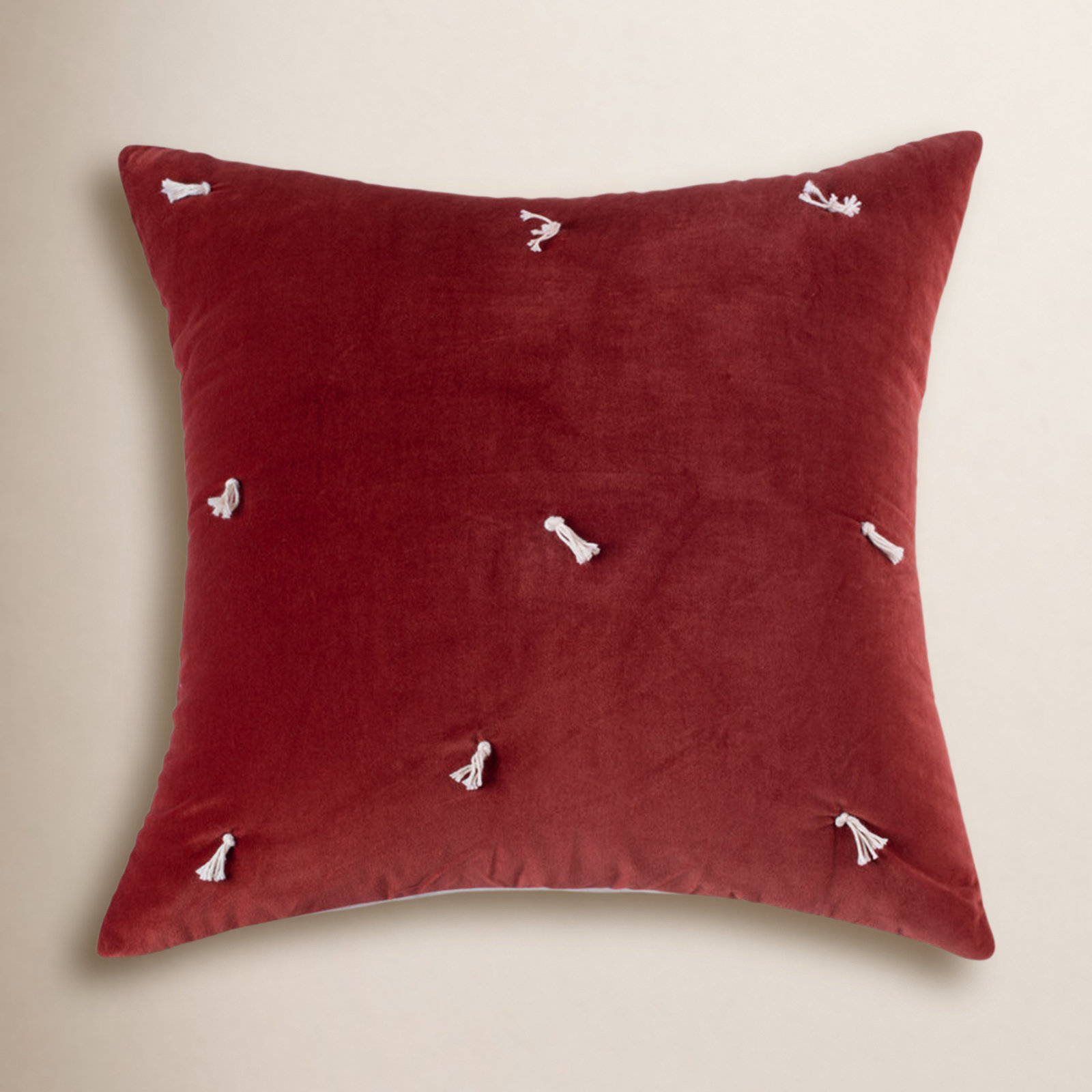 Geoff Cotton Pillow Sham, Euro, Brick