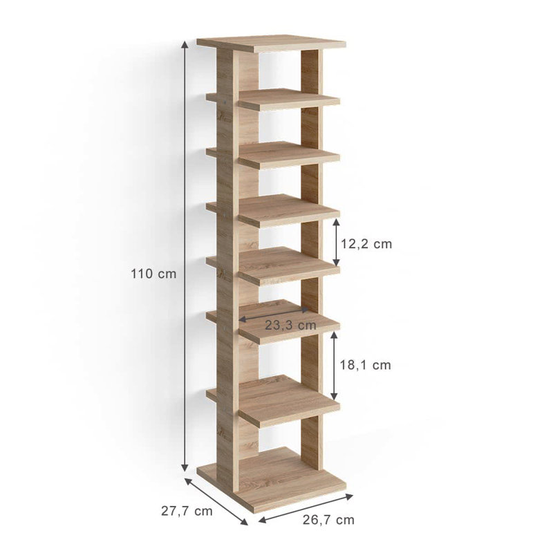 7 Pair Shoe Rack