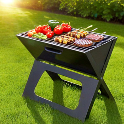 Portable Charcoal Bbq Grill – Foldable Outdoor Barbecue Stove For Camping, Patio & Travel Cooking