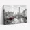 Ensemble de 1 tableau sur toile représentant un canal urbain