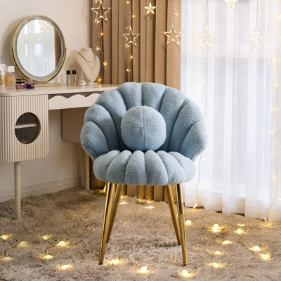 Shell-Shaped Vanity Chair