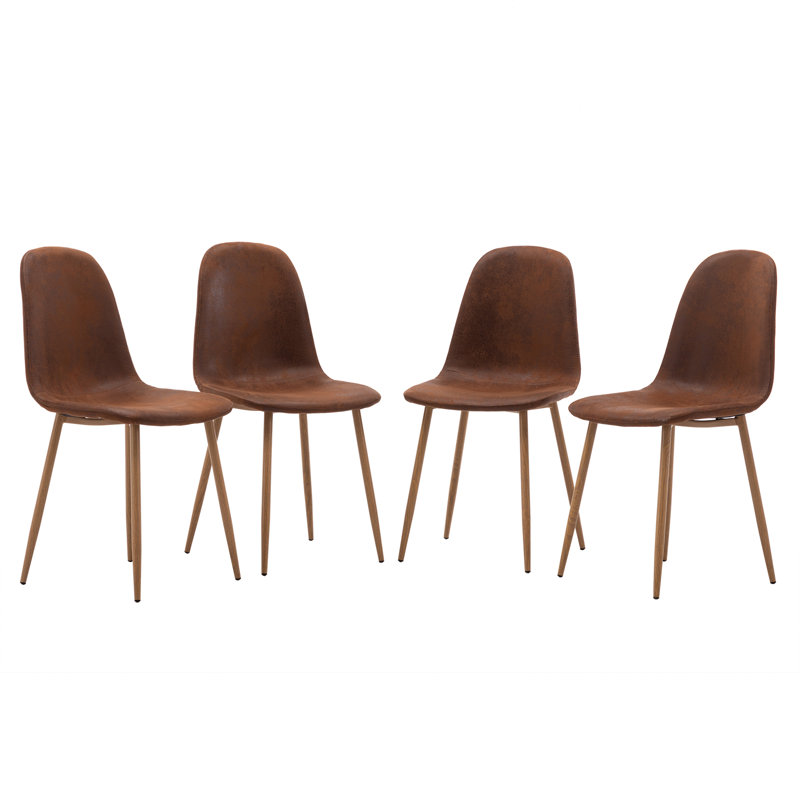 Chaise d'appoint Avion, Leath-Aire brun