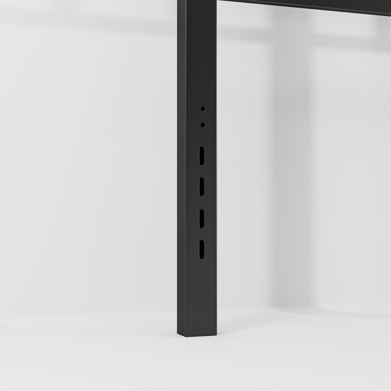 40” Black Metal Headboard, King