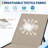 2 Piece Patio Chaise Lounge Chairs with Side Table, Adjustable Textile Pool Loungers with Wheels for Yard Lawn Garden Beach Porch-129505919