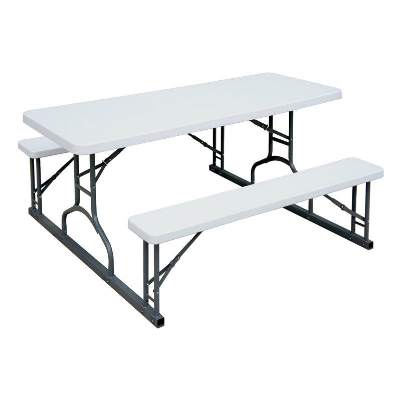 72'' Rectangular Folding Table, White