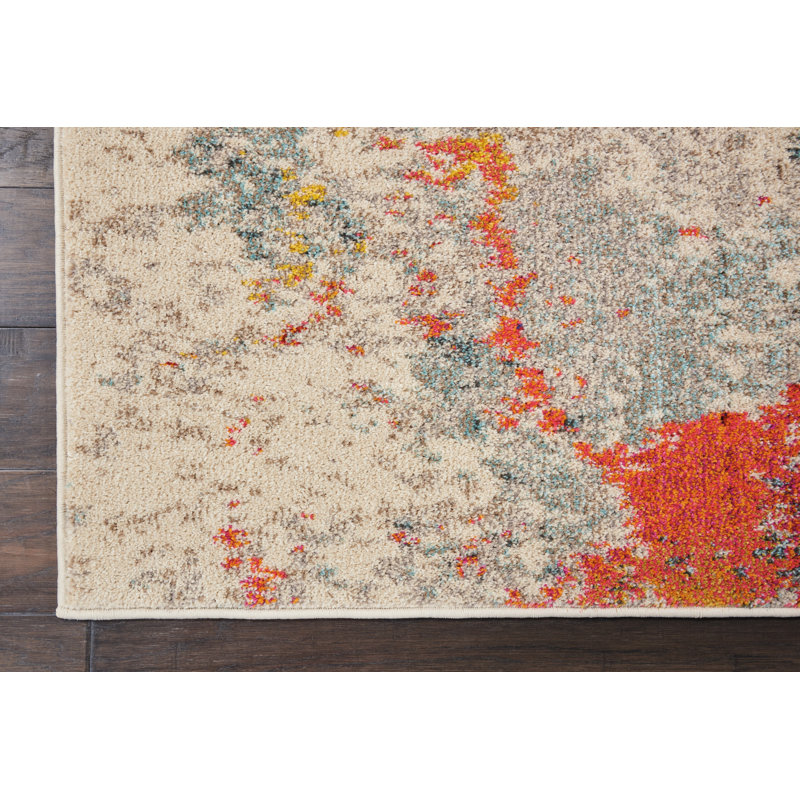 Abstract Indoor Rug, Rectangle 7'10" x 10'6"