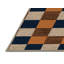 Tapis brun à carreaux lavable à la machine-886941951