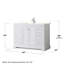 Meuble-lavabo simple autoportant 48 po avec plateau en quartz et miroir Avery-98250047-98250046-98250049