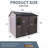 8 X 6 Ft Resin Outdoor Storage Shed Waterproof Shed With Floor & Two Windows & Lockable Door, Tool Shed-124152583