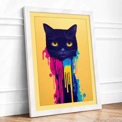 Cat In Colour Modern - Print