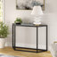 106.68 cm W Glass Top Console Table