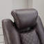 Fauteuil inclinable électrique de cinéma en cuir végétalien de 36,2 po de largeur avec porte-gobelet, charge USB et rangement