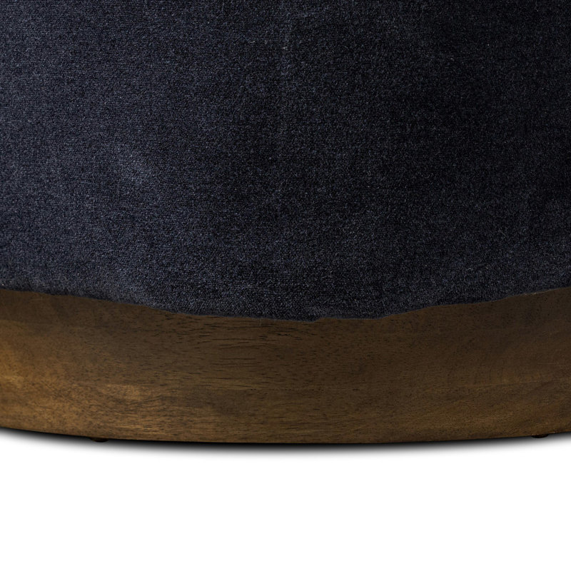 DOTTIE Swivel Barrel Chair, Blue 50% Viscose/50% Wool