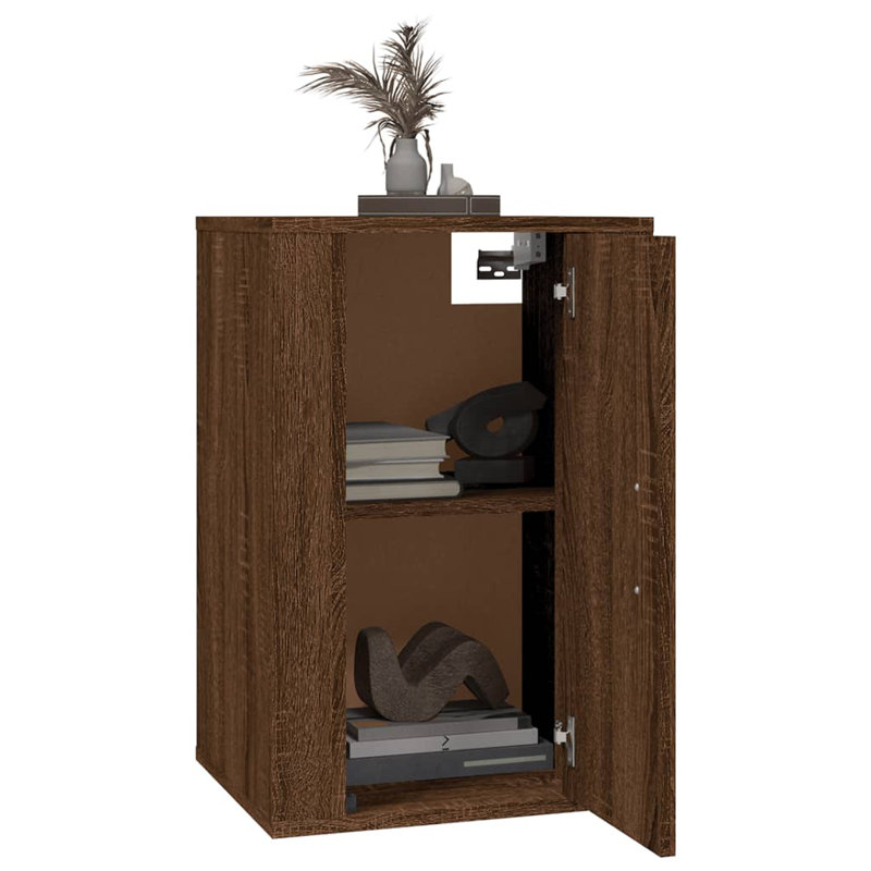 Onish Unfinished TV Stand for TVs up to 28" with Fireplace Included, Brown Oak