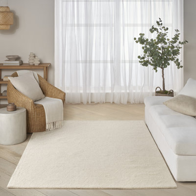 Tapis d'intérieur moderne ivoire DKNY Pure Angles