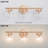 Pranet Iron Glass/Metal Bathroom Vanity Light 3 Light Vanity Light