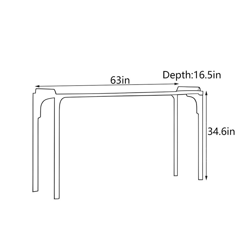 New Chinese Style Solid Wood Console Table, Wheat