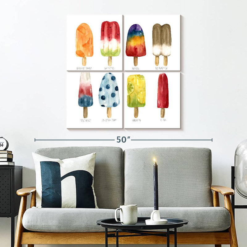 Yarlin Popsicles Favorite Flavor, 32" H x 32" W