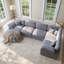 Canapé modulaire de coin en métal avec repose-pieds amovible Motter-132395187