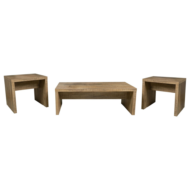 Brianna Mango 3-Piece Rectangular Coffee And End Table Set(Only Including Coffee Table)