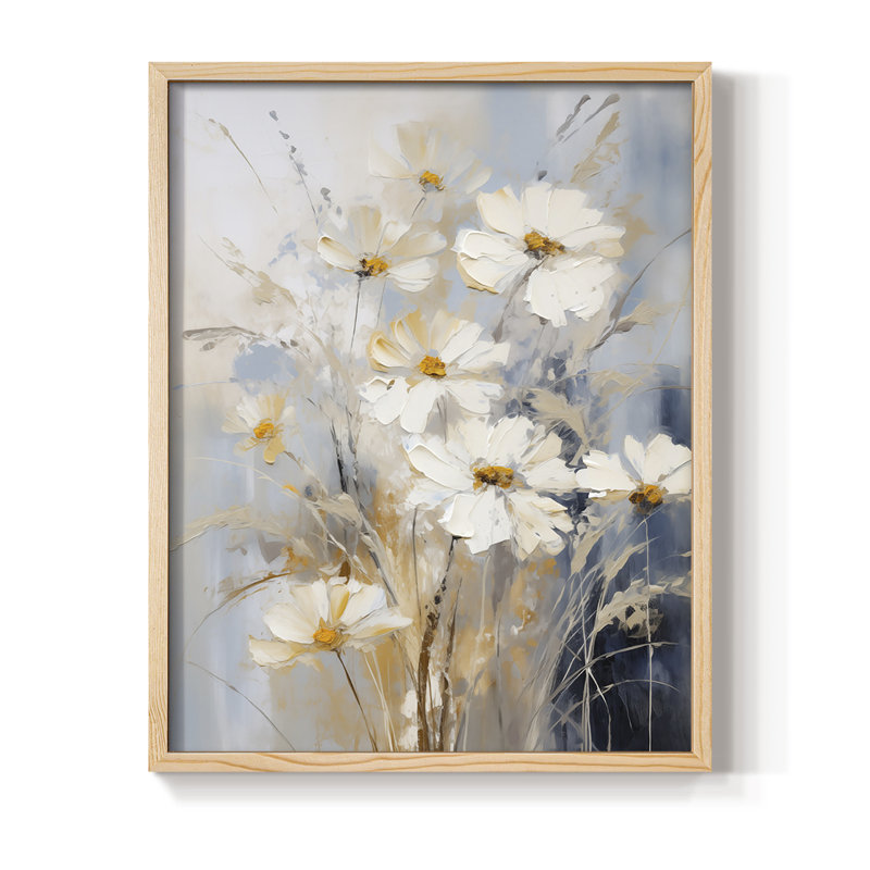 FLORAL Series CCCXX Framed Print - Solid Wood, 15" H x 12" W