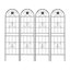 2 Pack Metal Garden Trellis Rustproof Trellis For Climbing Plants