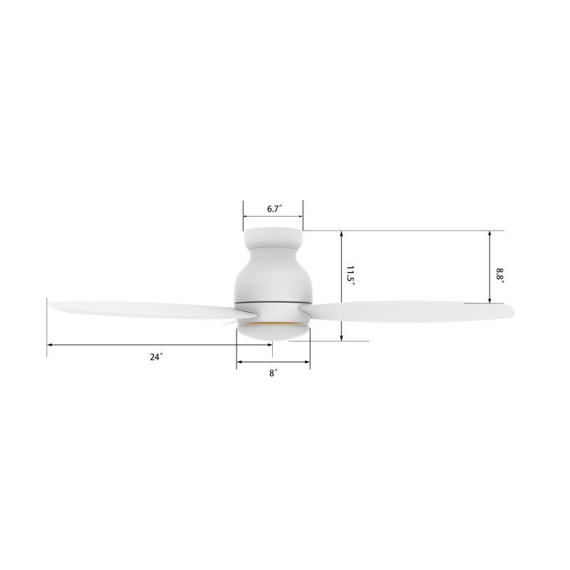 Ventilateur de plafond intelligent Trento avec télécommande, ensemble d'éclairage inclus, fonctionne avec l'assistant Google, Amazon Alexa et les raccourcis Siri.