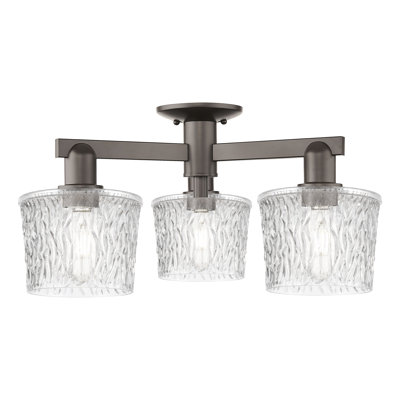 Plafonnier semi-encastré 3 lumières Goshen Goshen