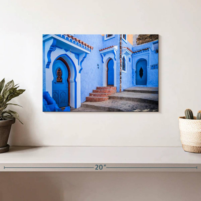 Nicci Moroccan Chefchaouen Homes, H 8 po x l 12 po
