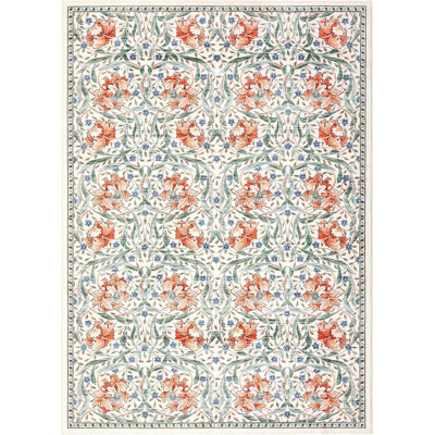 Washable Vintage Floral Hallway Runner Rug, Non-Slip, Stain-Resistant, for Kitchen, Laundry & Bathroom - Black